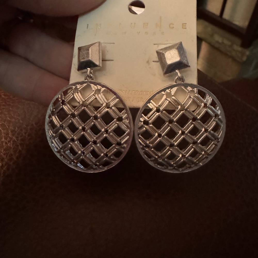 Silver Geometric Earrings